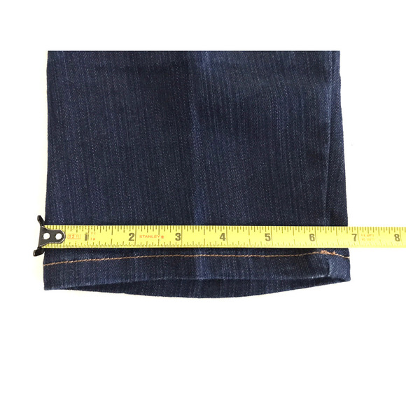 Marithe Francois Girbaud | Graphic Print Crop Womens Size 28 Blue Denim - Picture 10 of 13